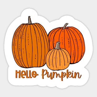 Hello Pumpkin Sticker
